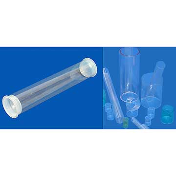 Tube plastique transparent, tube d'expedition